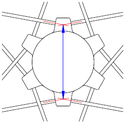 Straightpull hub diameter