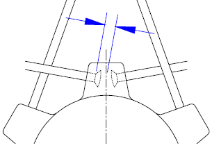 Straightpull hub negative offset